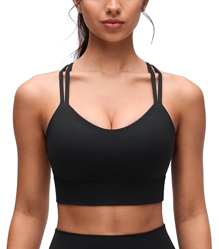 Harmony and Balance Double Layer Seamless Sports Bra Navy at